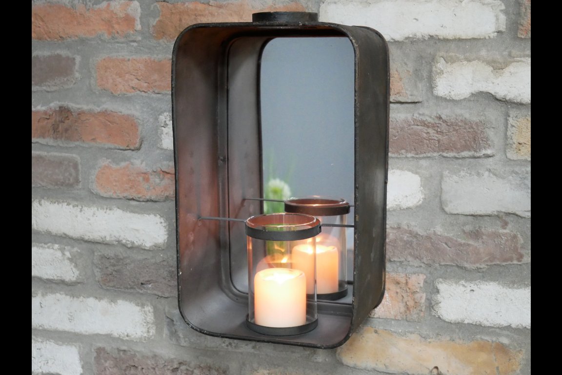 Mirror & Candle Holder