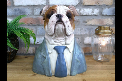 Large Bulldog Bust