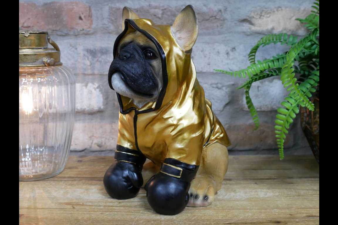 Boxing Dog - Gold
