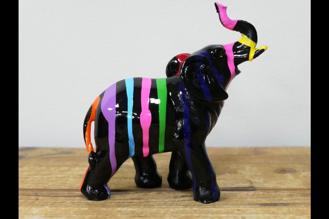 Baby Elephant With Stripes