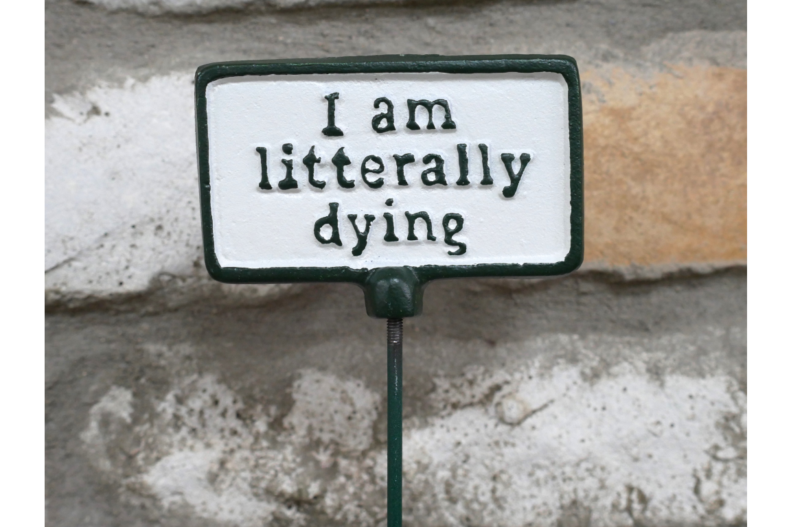 Plant Sign - Litterally Dying