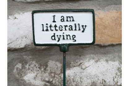 Plant Sign - Litterally Dying