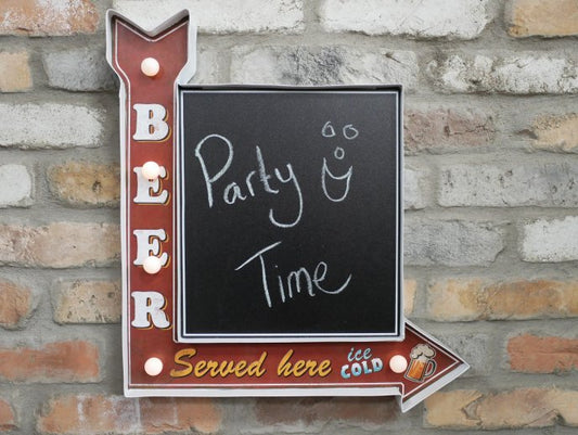 Light Up Sign (Beer - Chalk Board)