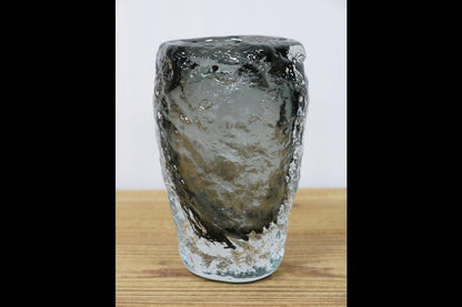 Small Black Glass Vase