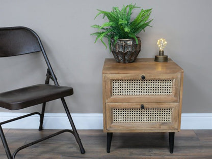 Rattan Bedside Cabinet