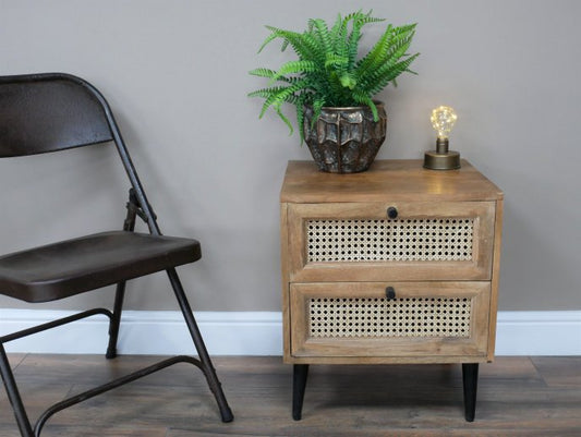 Rattan Bedside Cabinet