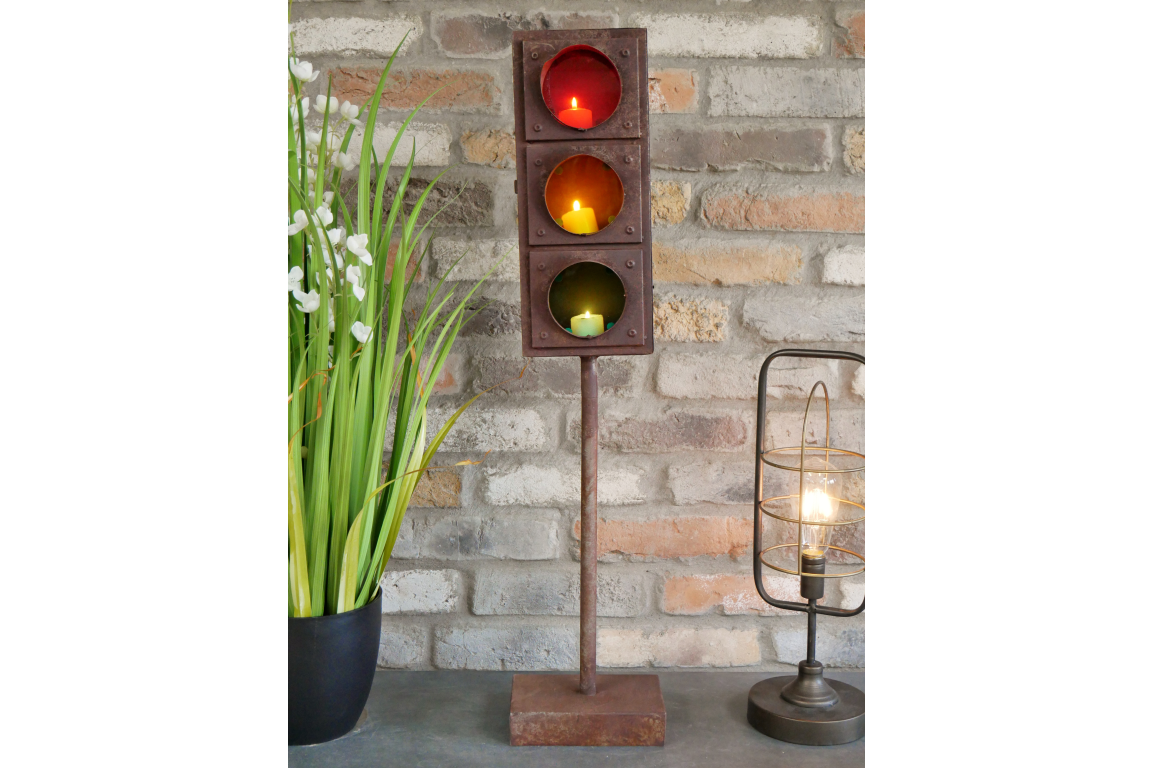 Traffic Light Candle Holder