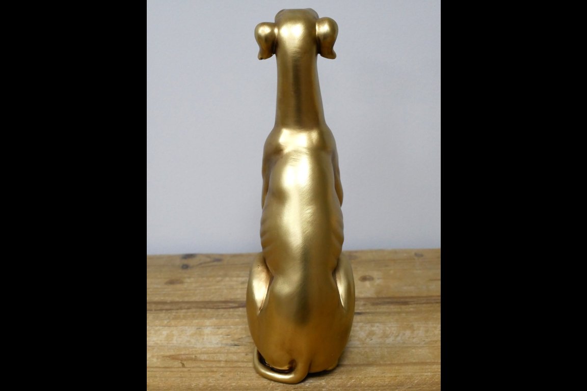Golden Sitting Dog