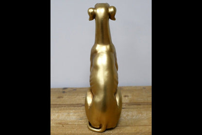 Golden Sitting Dog