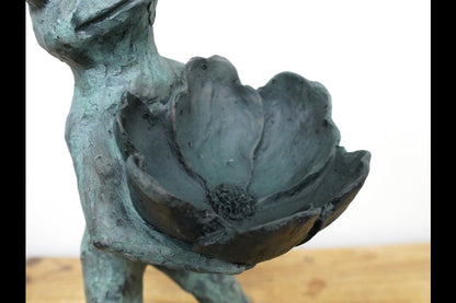 Standing Frog Bird Feeder