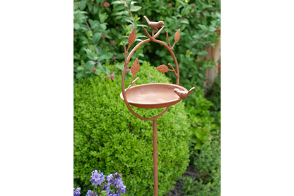 Rusty Bird Feeder Stake
