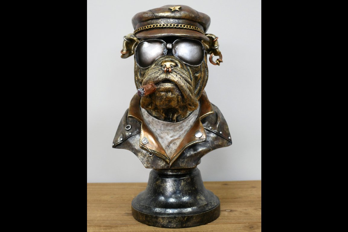Smoking Bulldog Bust