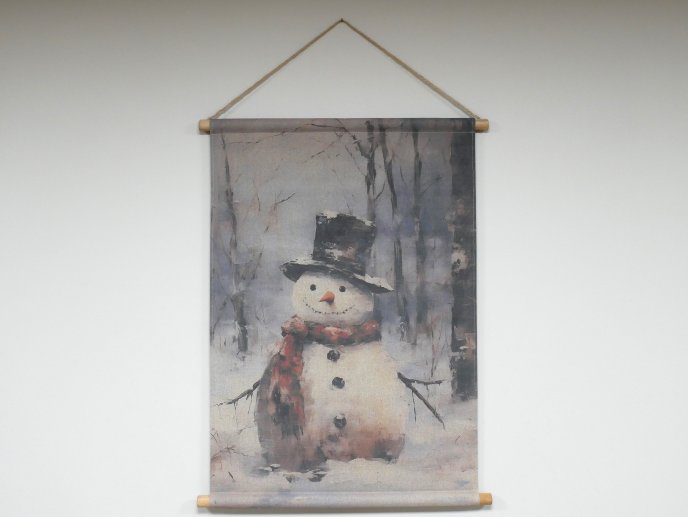 Canvas Wall Art - Snowman