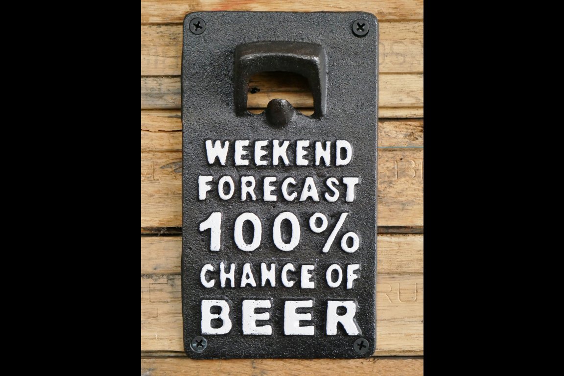 Sign With Bottle Opener