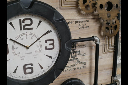 Large Pipe Clock