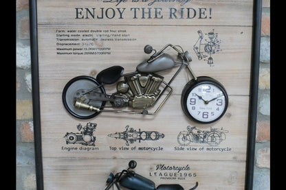 Motorbikes Clock