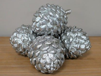 Set Of 4 Pinecones