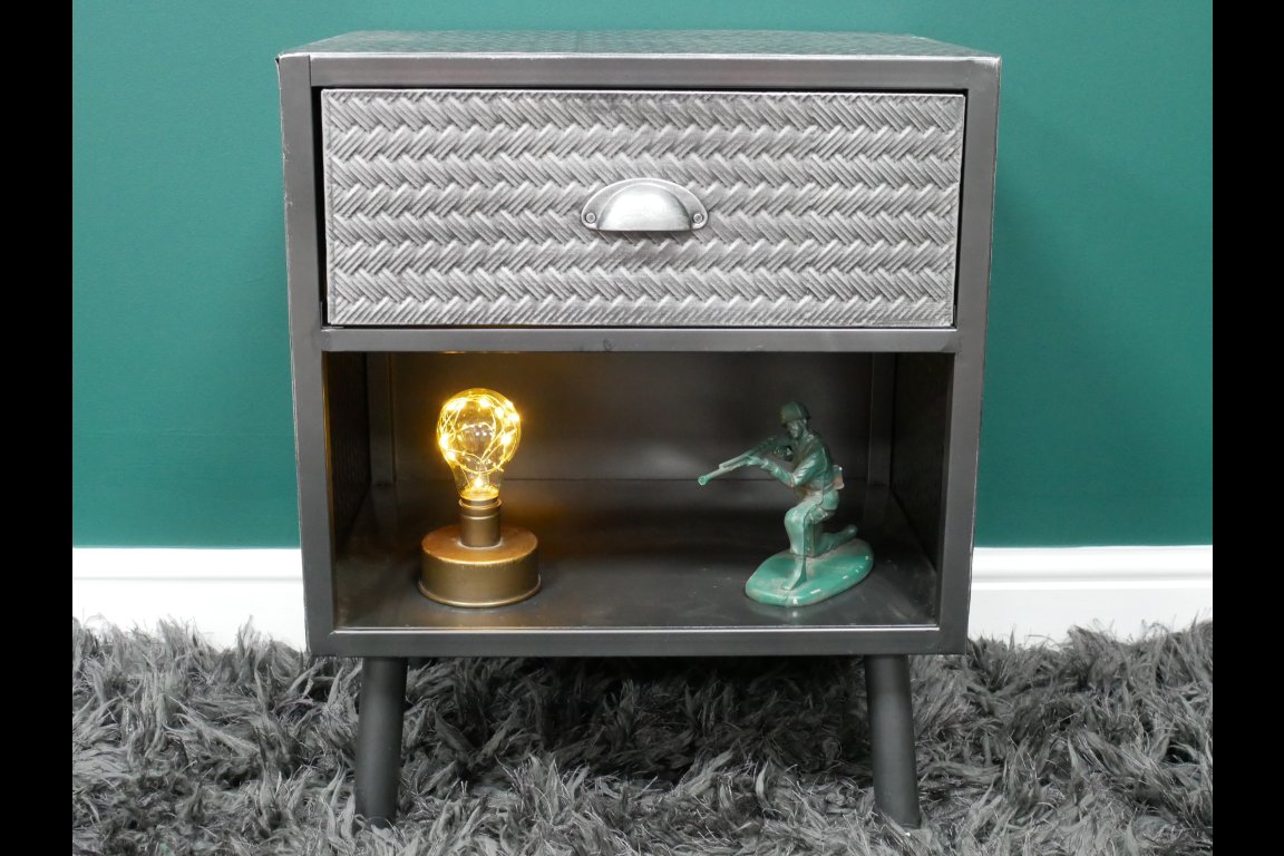 Industrial Bedside Cabinet