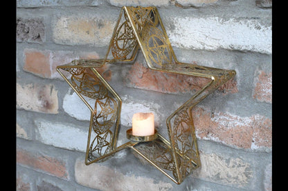 Star Wall Candle Holder