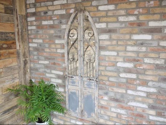 Large Rustic Door Mirror
