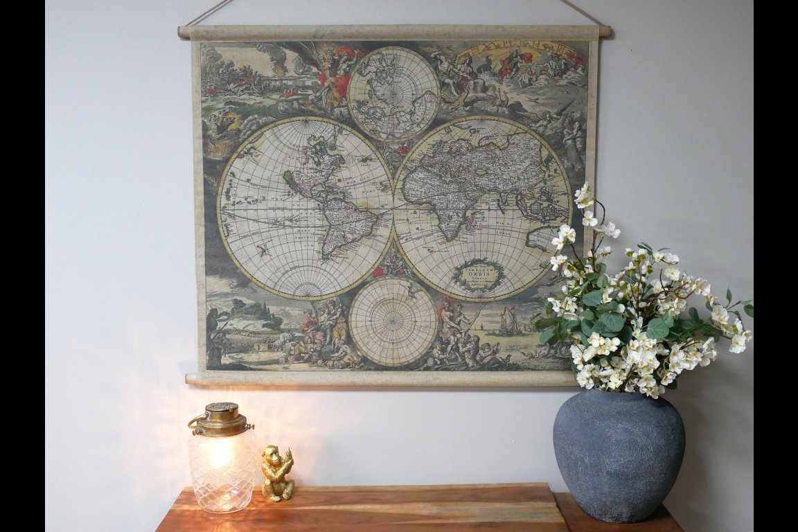 Canvas Wall Art - World Map