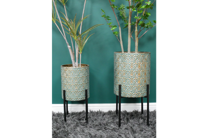 Moroccan Style Set Of 2 Planters