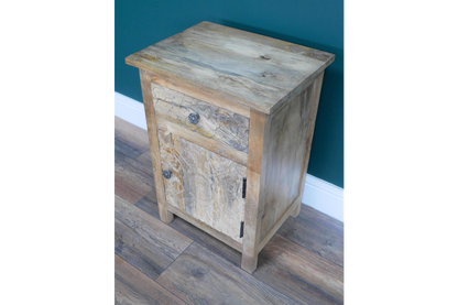 Carved Bedside Cabinet
