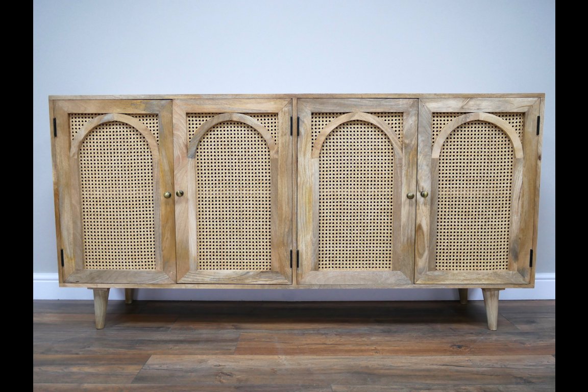 Large Rattan Sideboard