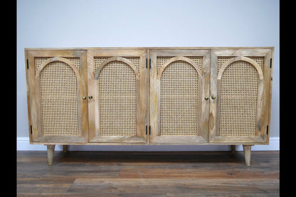Large Rattan Sideboard