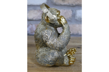 Monkey With Headphones