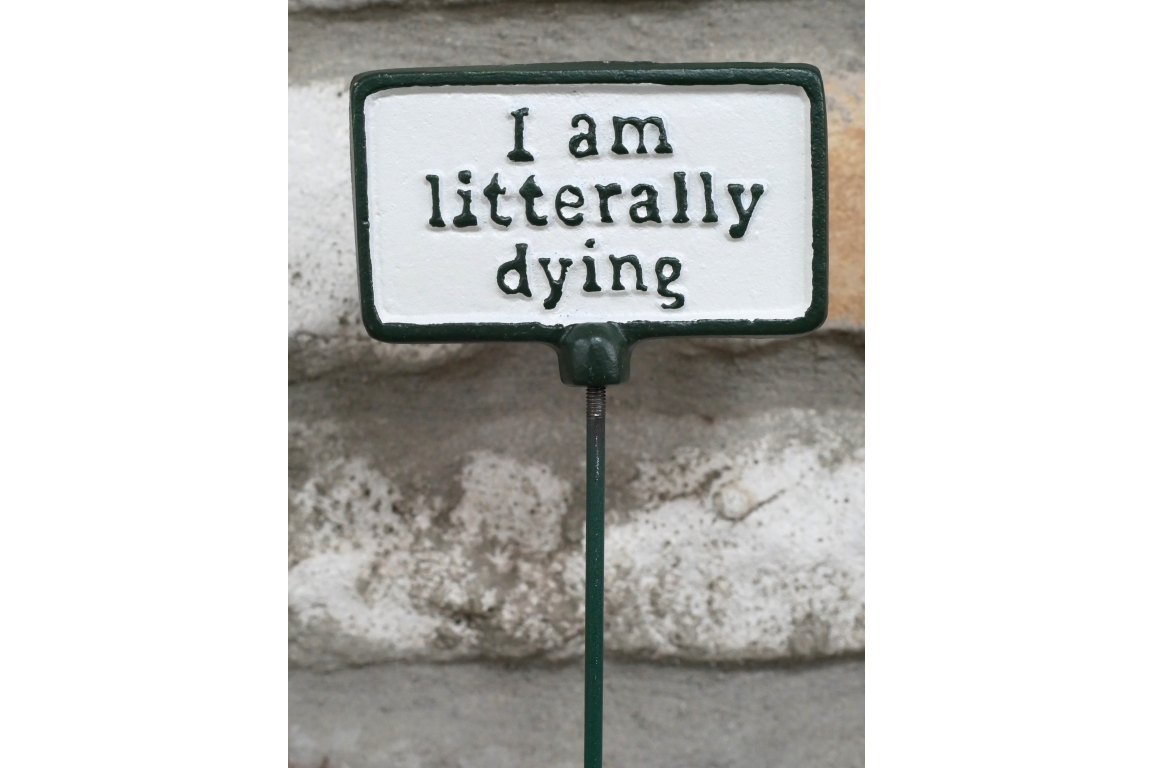 Plant Sign - Litterally Dying