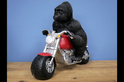 Gorilla On Motorbike With Light