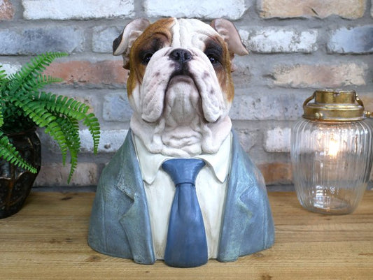 Large Bulldog Bust