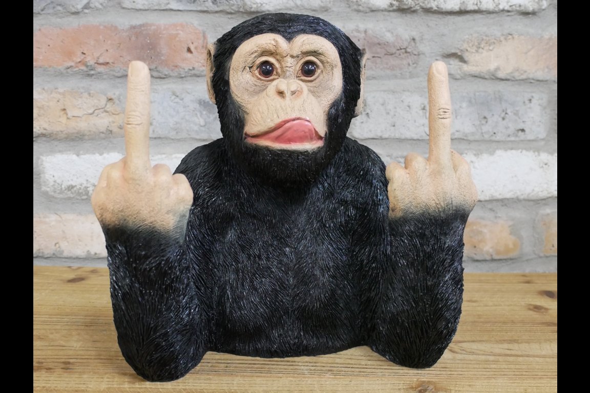 Up Yours Monkey Headphone Holder