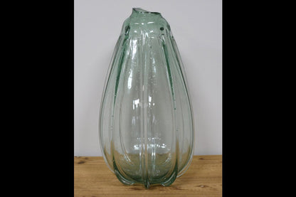 Light Green Tall Glass Vase
