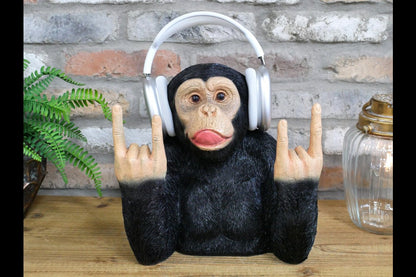 Rock n Roll Monkey Headphone Holder