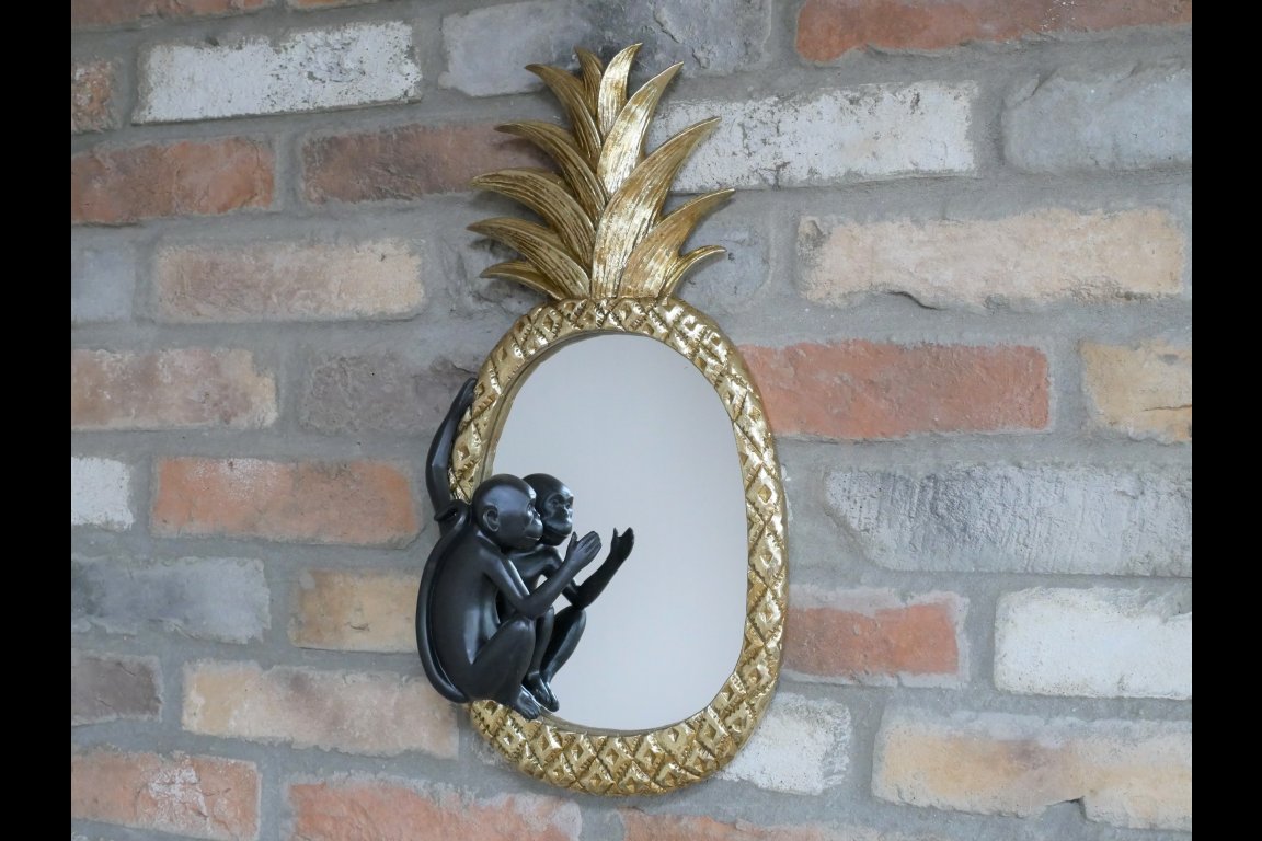Pineapple Monkey Mirror