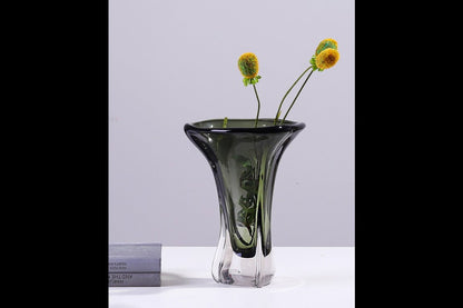 Green Glass Vase