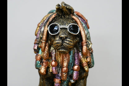 Dreadlocks Lion - Gold
