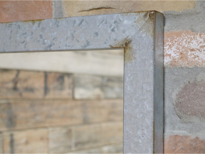 Industrial Mirror With Hooks