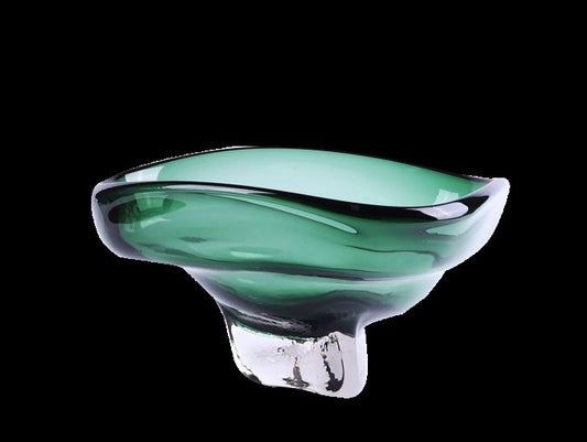 Large Green Glass Bowl