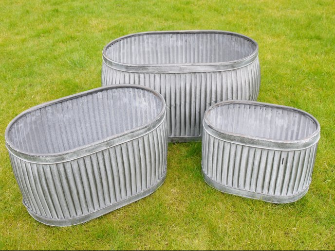 Set of 3 Oval Tubs