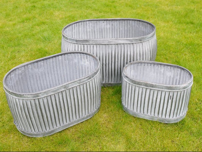 Set of 3 Oval Tubs