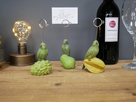 Parrot Place Card Holders
