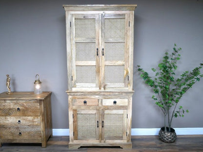 Large Rattan Storage Cabinet