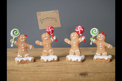 Gingerbread Man Name Card Holders