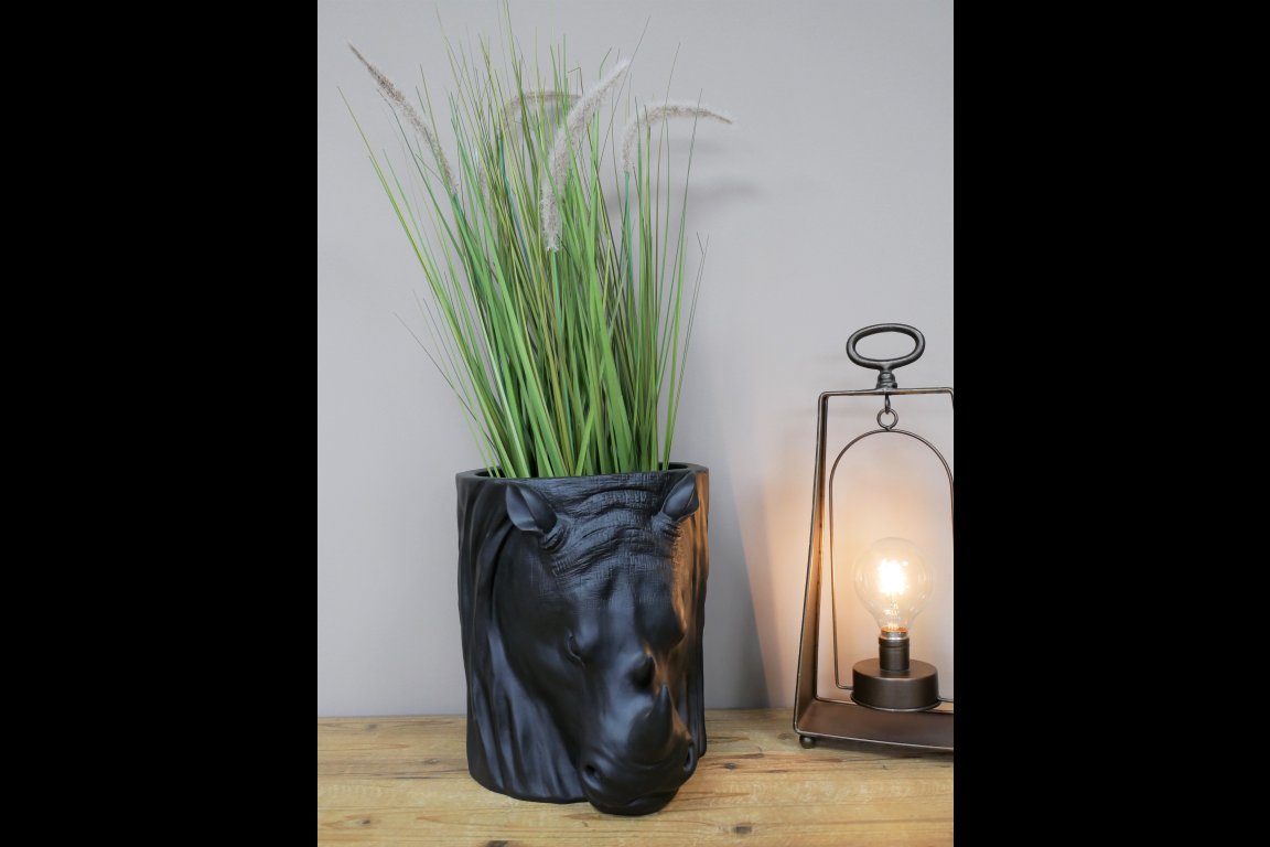 Rhino Head Planter