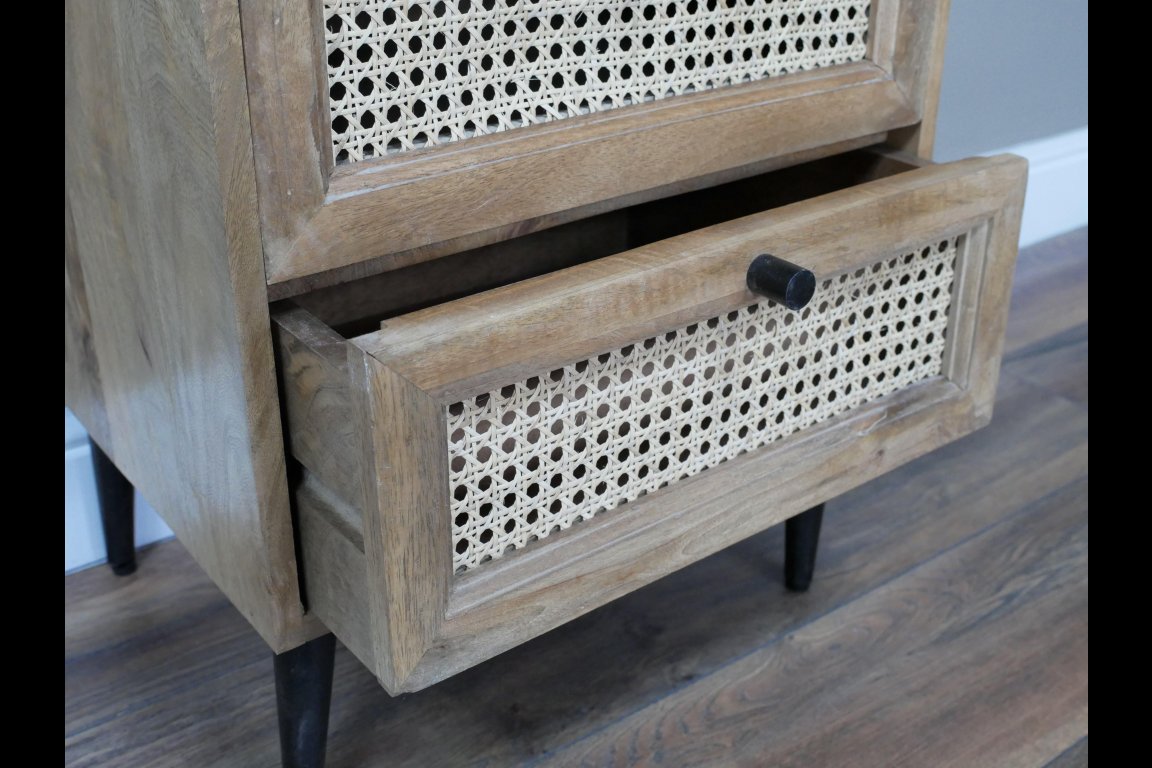 Rattan Bedside Cabinet