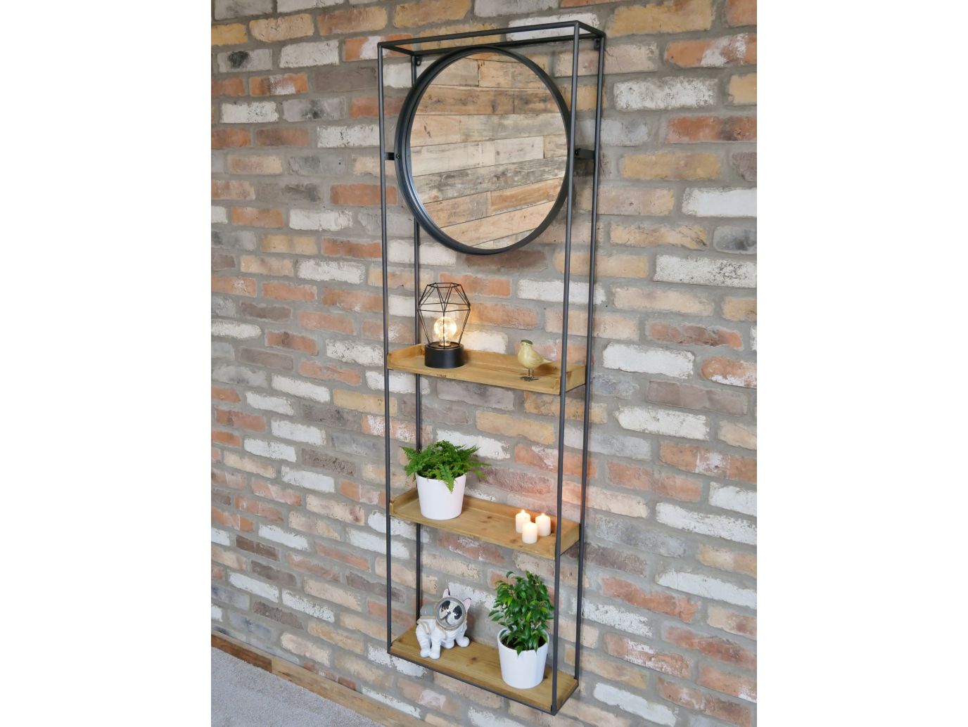 Industrial Wall Unit with mirror