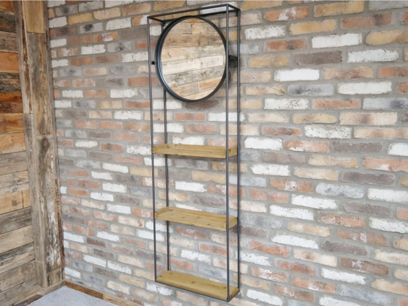 Industrial Wall Unit with mirror